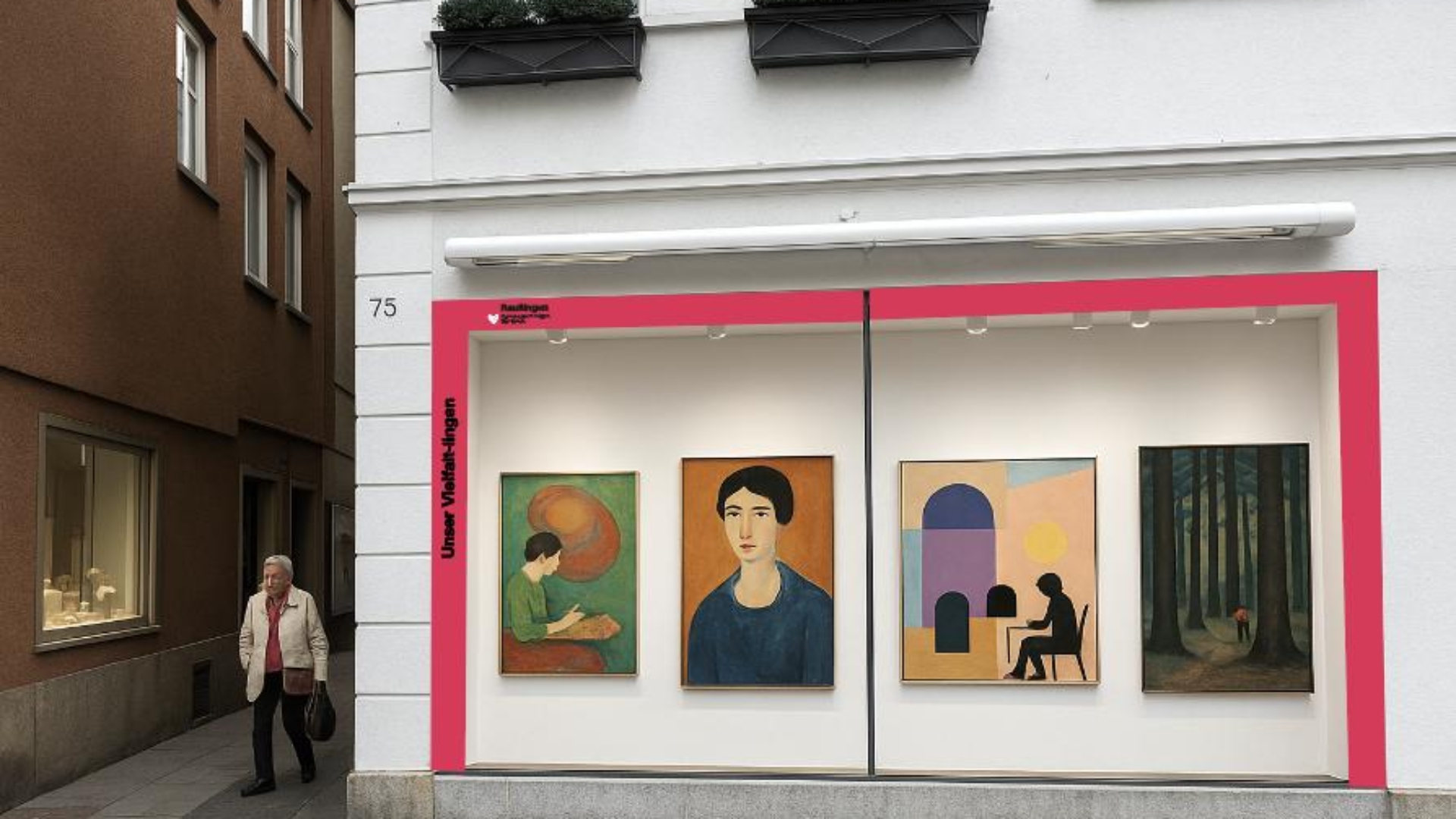 Schaufenster -Gestaltung Breuninger Immobilie